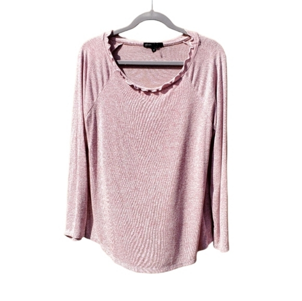 Gibson Pink Soft Casual Tunic Top‎ Blouse Medium NWOT